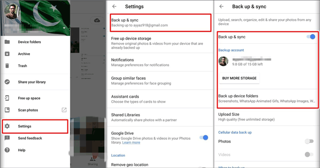 Googleアカウントを介してGoogle Pixelからコンピューターにファイルを転送