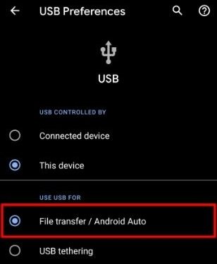 USBを使用してAndroidスマートフォンをPCにバックアップします