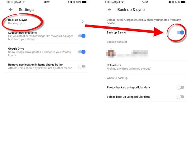 GoogleフォトでAndroidからiPhone11に転送する方法