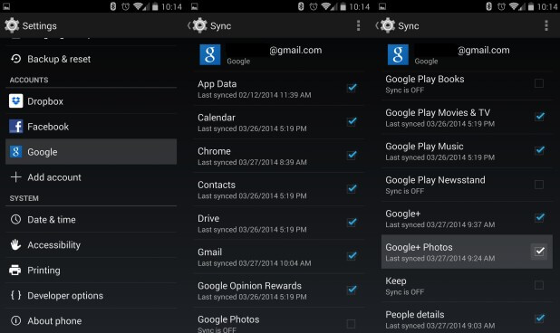 GoogleでAndroidをバックアップします