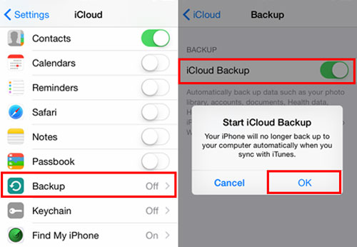 iCloudを使用してiPhone 8をバックアップします