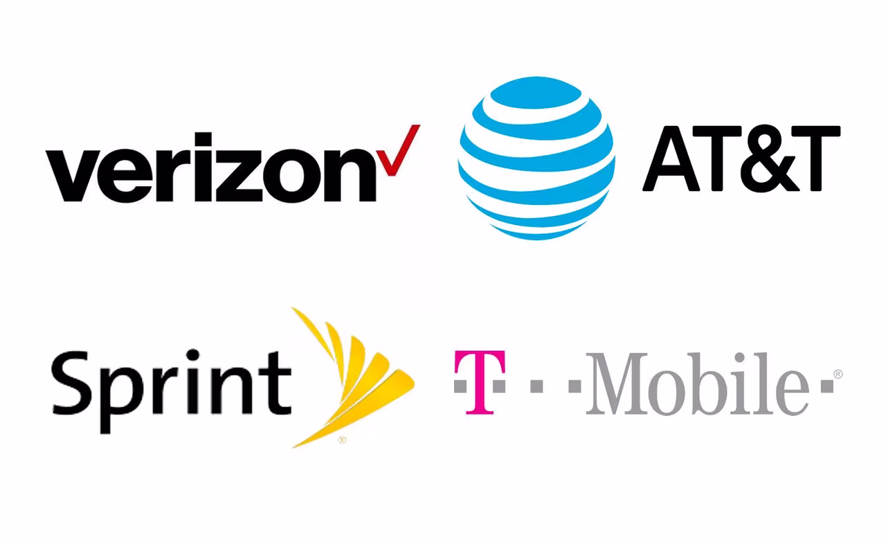 Tsprint T MobileのCarriers Verizon