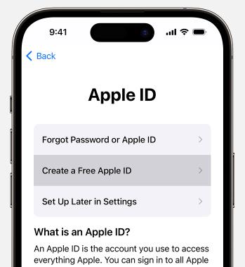 無料のApple IDを作成します