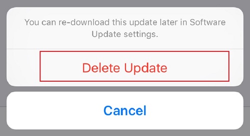 iOS 15の更新をiPhoneで削除します