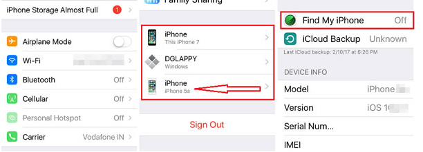 私のiPhoneを見つけることを無効にします
