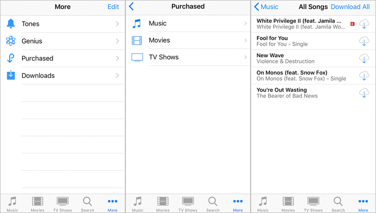 iPhoneからiPhoneからiPadに音楽を送信します