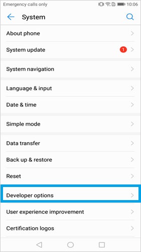Huaweiの模擬場所を許可します