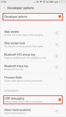 RedmiでUSBデバッグを有効にします