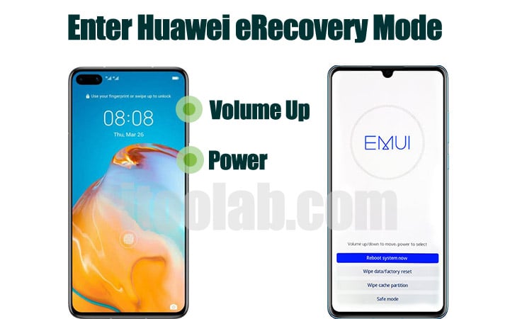 Huawei Erecoveryモードを入力します