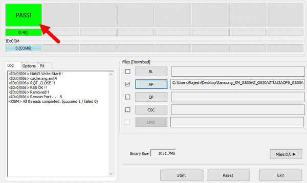 Flash Androidは成功しました