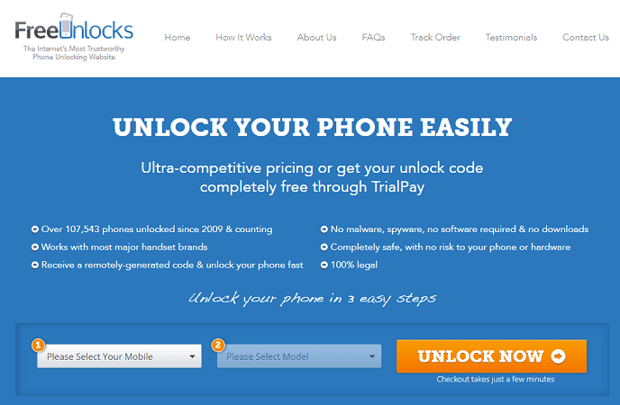 FreeunLocks Samsung Networkロック解除ツール