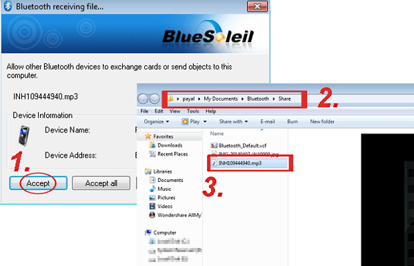 Bluetoothを介してPixelからPCにデータを転送します