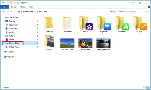 iPhoneをiCloudを介してPCに接続します 