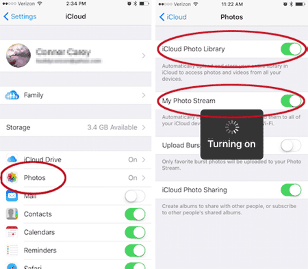 iPhoneの写真をiCloud経由でHPコンピューターにアップロードする方法