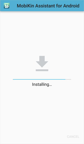 Androidアプリのアシスタントをインストールします