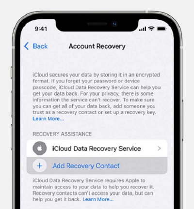 設定リカバリAppleにお問い合わせください