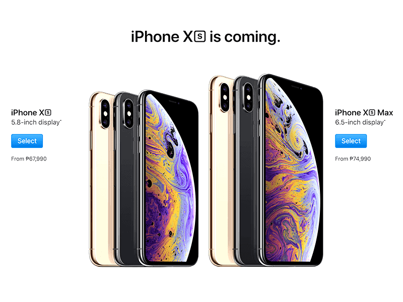 iPhone XSおよびiPhone XRの価格