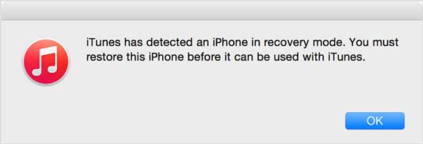 iPhoneをリカバリモードにします