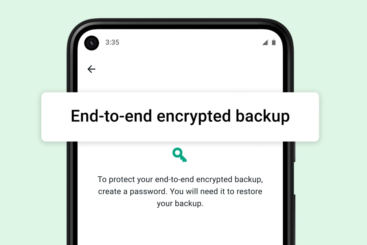 暗号化されたバックアップWhatsApp