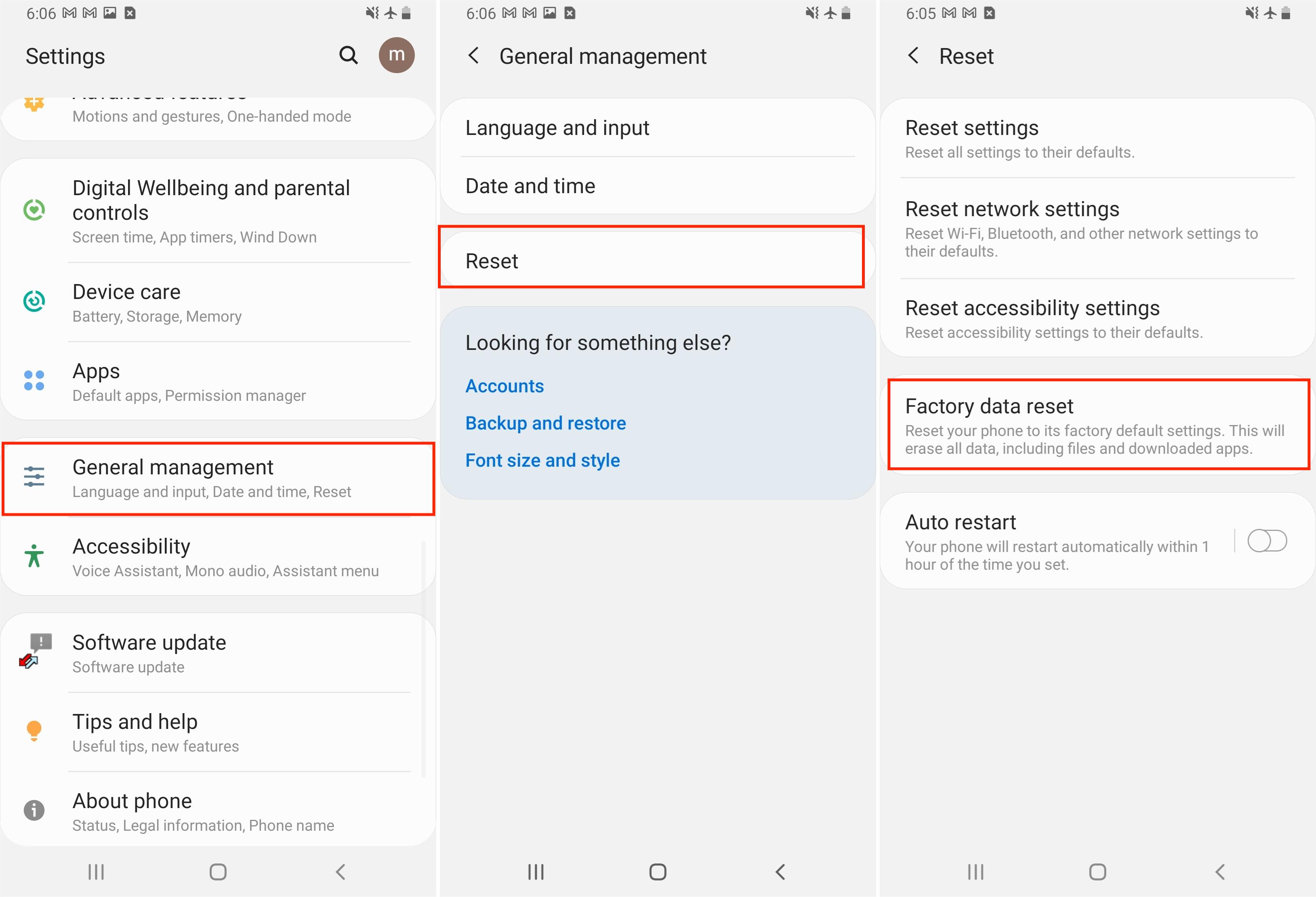 工場出荷時のAndroid電話をリセットします