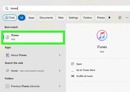 iTunesを開きます