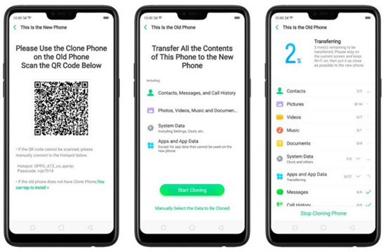 クローン電話を使用してRedmiデータをRealmeに転送します