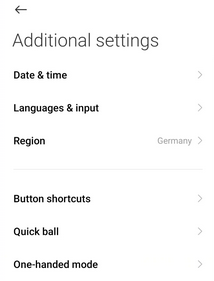 クイックボールでXiaomiでスクリーンショットを撮る方法