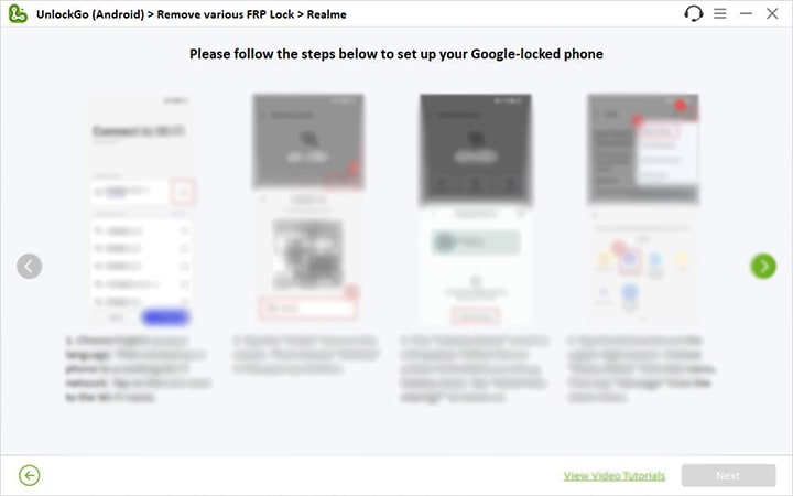 GoogleロックされたRealMeデバイスをセットアップします