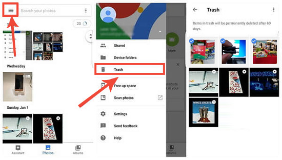 Google Photos Backupを介してAndroidで録音されたビデオを回復します