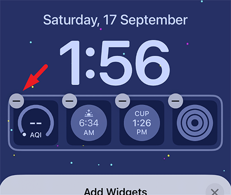 iOS 16ウィジェットを削除します