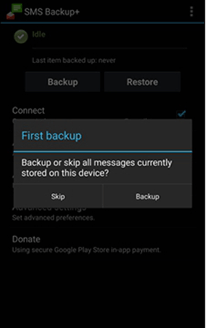 SMSバックアップと復元を介してGoogleドライブでSMSをバックアップする