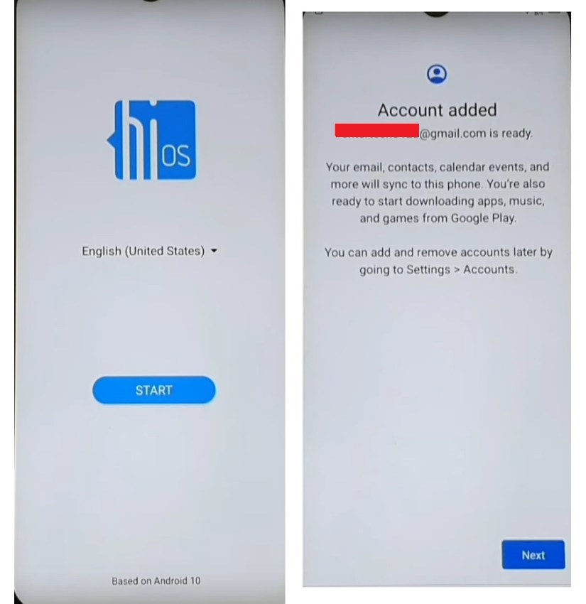 GoogleアカウントマネージャーAPKを開始します