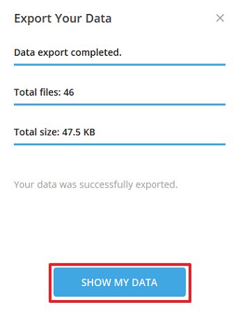 私のデータを表示してください