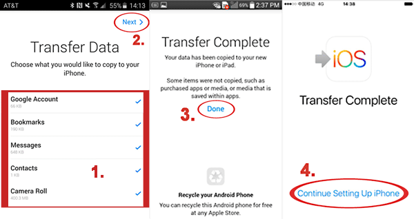 AndroidからiPhone16に連絡先をインポートする方法iOSに移動する
