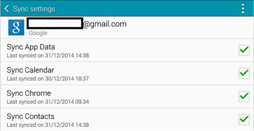Gmailでモトローラの連絡先をLGに転送します