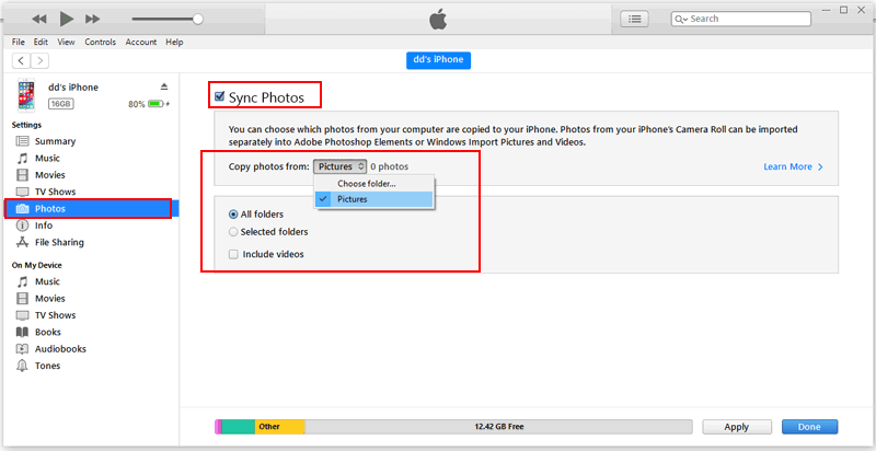 iTunesのエアドロップなしで古いiPhoneから新しいiPhoneまで写真を共有する