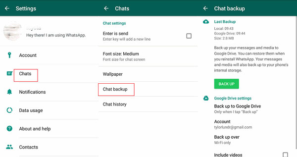 Gmailを介してWhatsAppからAndroidギャラリーに写真を保存する方法