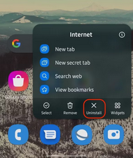 Samsung電話のホーム画面からアプリを削除する方法