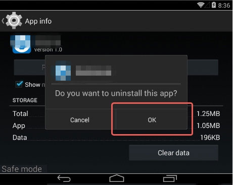 Samsung電話アプリの設定でアプリを削除する方法