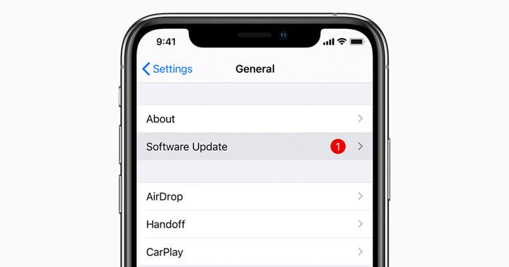 iOSソフトウェアを更新します
