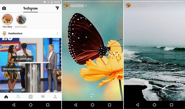 Instagramストーリーに複数のギャラリー画像をアップロードします