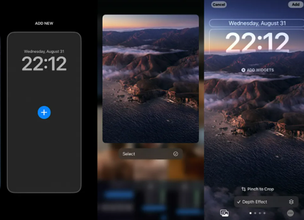 iOS 16深度効果を使用します