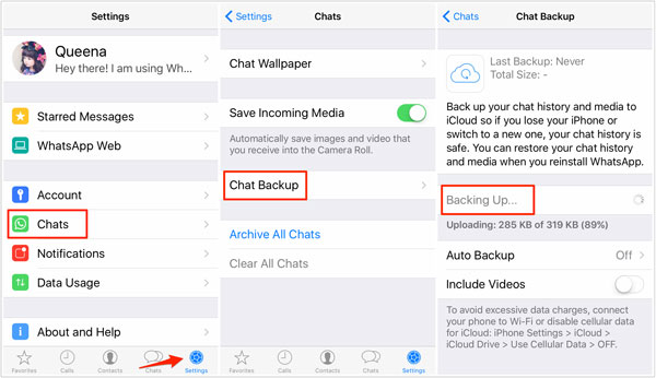 iPhoneからiPhoneにWhatsAppメッセージを転送する方法