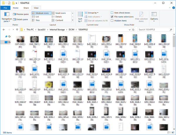 ファイルエクスプローラーでPCからiPhoneにビデオを送信する方法