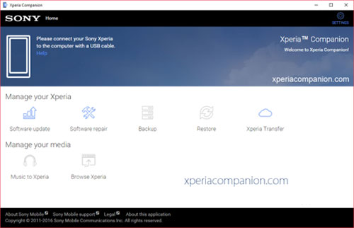 Xperia CompanionでXperiaで削除されたファイルを回復します