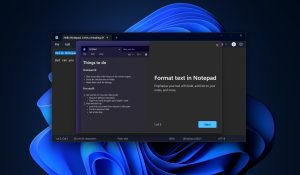 Windows notepad on windows 11 with format text.jpg